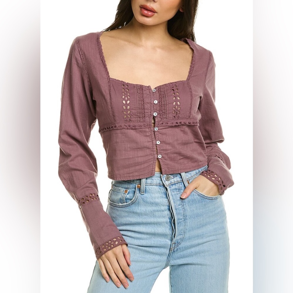 Free People Joi Eyelet Blouse